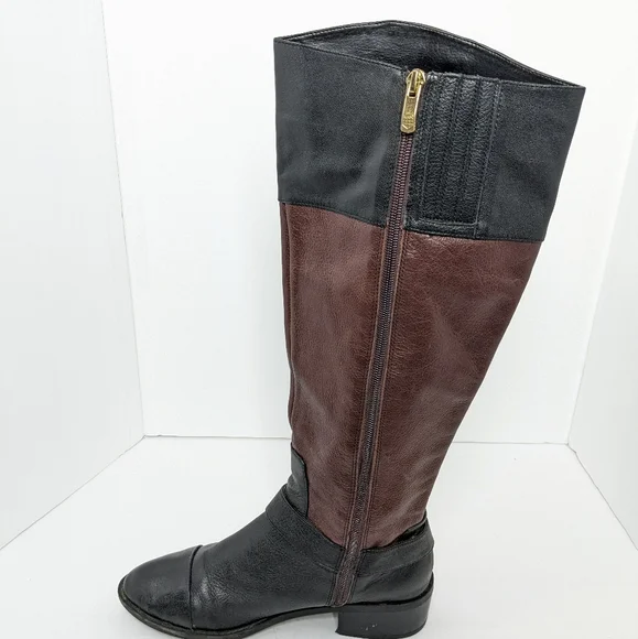 Vince Camuto two tone leather boots - Picture 10 of 16